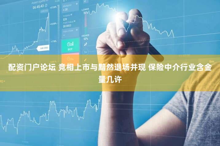 配资门户论坛 竞相上市与黯然退场并现 保险中介行业含金量几许